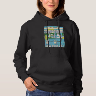Camiseta Vintage Retro Nova Iorque Skyline NY Manhattan