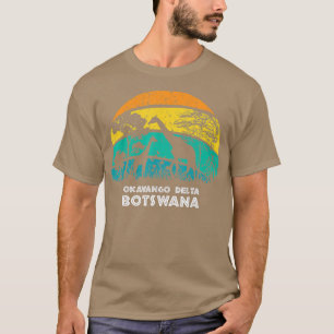 Camiseta Vintage Retro Okavango Delta Botswana Africa Safar