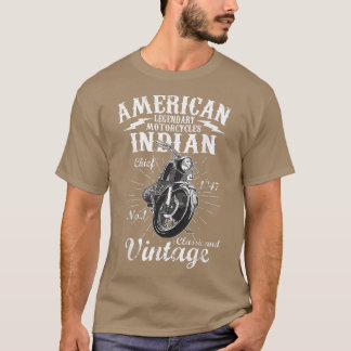 Camiseta Vintage Retro Old Biker 1947 American Motorcycle 