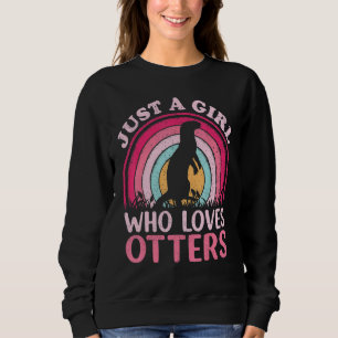 Camiseta Vintage Retro Otter Apenas Uma Menina Que Ama Outr
