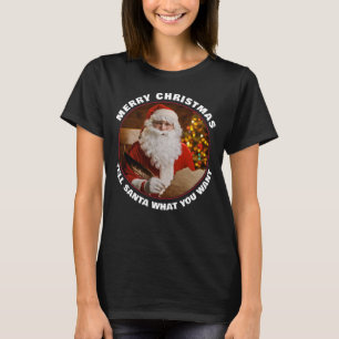 Camiseta Vintage Retro Papai Noel Feliz Natal