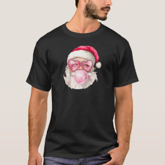 Camiseta Vintage Retro Papais noeis Bolha de Natal Goma Pin