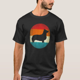 Camiseta Vintage Retro Para Corgi