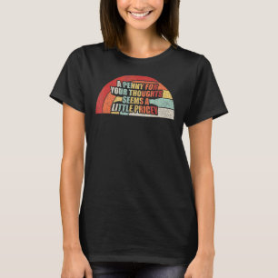 Camiseta Vintage Retro Penny Para Seus Pensamentos Sarcásti