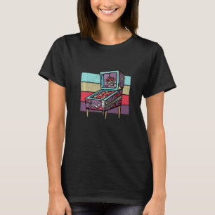 Camiseta Vintage Retro Pinball Machine Premium