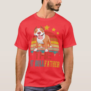 Camiseta Vintage Retro Pit Bulldad Funny Pit Bull Do
