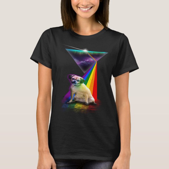 Camiseta Vintage Retro Prism Puggle (Frente)