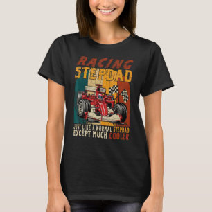 Camiseta Vintage Retro Racing Stepdad Exceto Muito Mais Fri