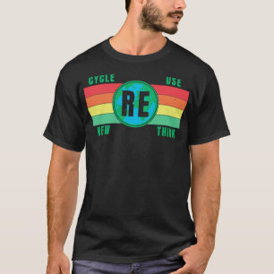 Camiseta Vintage Retro Reciclar Reuse Renovar Repensar