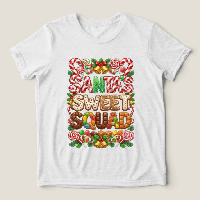 Camiseta Vintage Retro Red Candy Cane Wonderland Christmas (Design frontal)