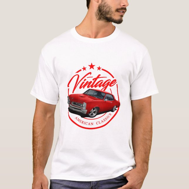 Camiseta Vintage - Retro Red GTO (Frente)