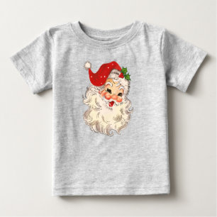 Camiseta Vintage Retro Red Papais noeis Unisex Baby T Shirt