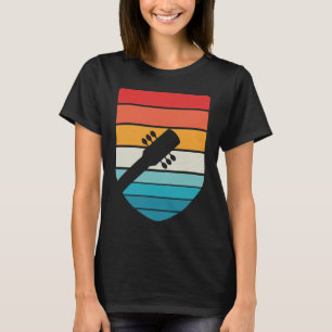 Camiseta Vintage Retro Rock & Roll Music and Guitar