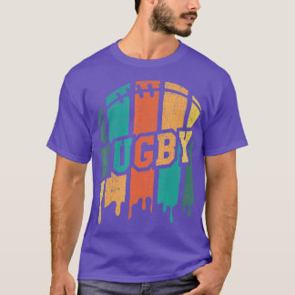 Camiseta Vintage Retro Rugby Player Rugby Fan Rugby Coach