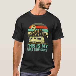 Camiseta Vintage Retro RV Camper Esta É A Minha Viagem