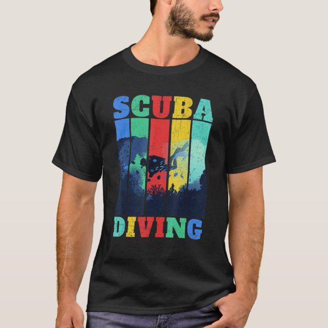 Camiseta Vintage Retro Scuba (Frente)