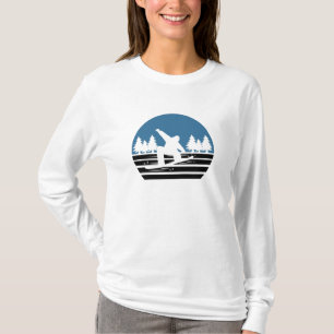 Camiseta Vintage Retro Snowboard