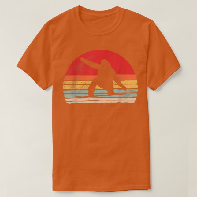 Camiseta Vintage Retro Snowboard Snowboard Gift (Frente do Design)