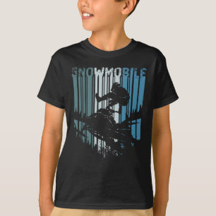 Camiseta Vintage Retro Snowmobile