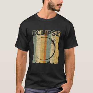 Camiseta Vintage Retro Solar Eclipse T Shirt Sun Moon Sky