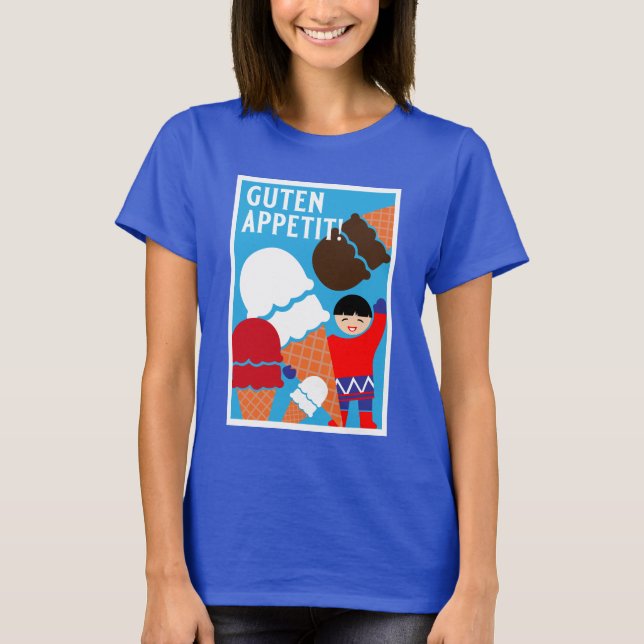 Camiseta Vintage Retro Sorvete Art (Frente)