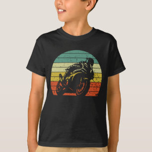 Camiseta Vintage Retro Style Moto-cycle Sports Bike