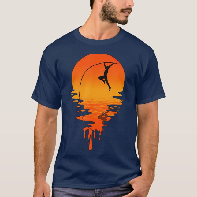 Camiseta Vintage Retro Style Pole Vault (Frente)