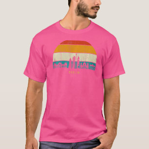 Camiseta Vintage Retro Style Sunset Alemanha skyline citysc