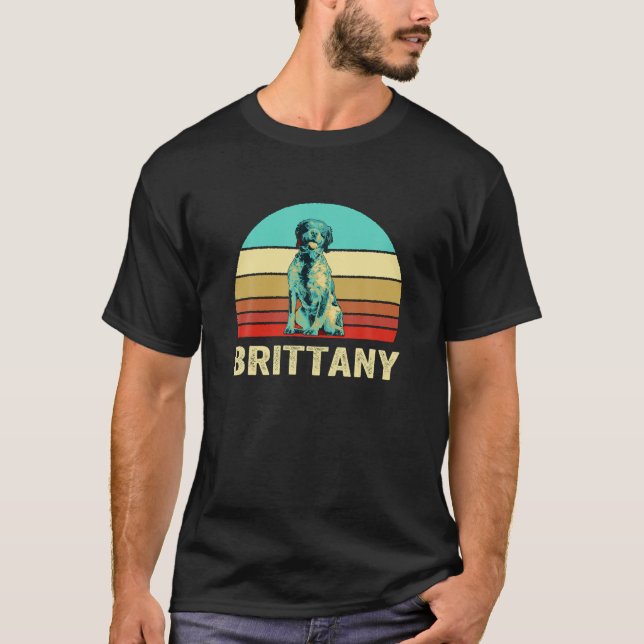 Camiseta Vintage Retro Style Sunset Bretanha (Frente)