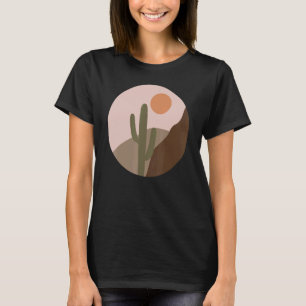Camiseta Vintage Retro Style Sunset Desert Mountain Landsca
