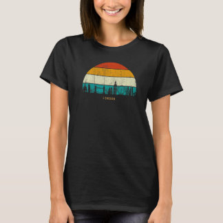 Camiseta Vintage Retro Style Sunset England skyline citysca