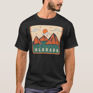 Camiseta Vintage Retro Style US Colorado ski Mountain lands