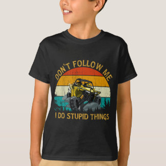 Camiseta Vintage Retro Style UTV ATV Quad Offroad Car Não