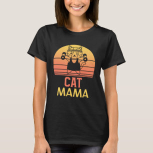 Camiseta Vintage Retro Sunset Ca Cat Mãe Oitenta Cat 4