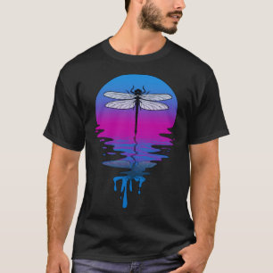 Camiseta Vintage Retro Sunset Dragonfly