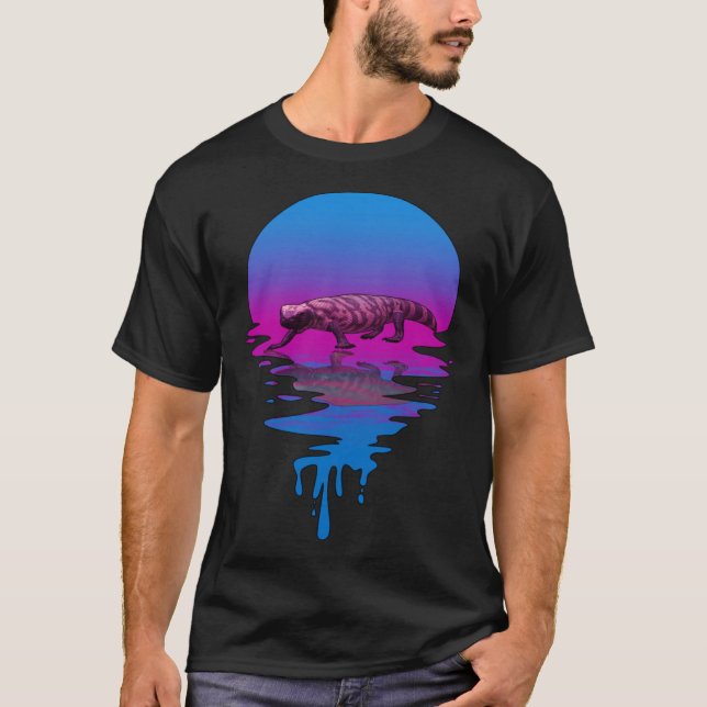 Camiseta Vintage Retro Sunset Gila Monster (Frente)