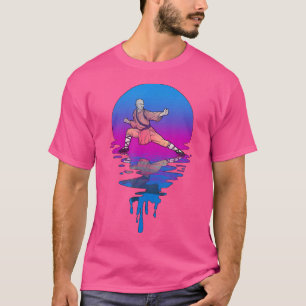 Camiseta Vintage Retro Sunset Kung Fu