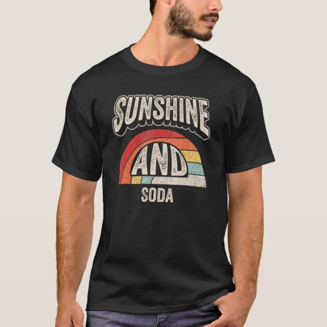 Camiseta Vintage Retro Sunshine E Soda Verão 4 (Frente)