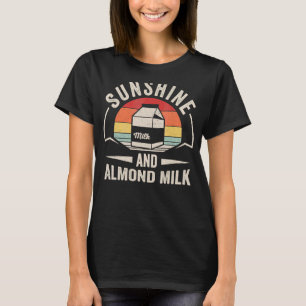 Camiseta Vintage Retro Sunshor E Leite De Amêndoa Verão 1