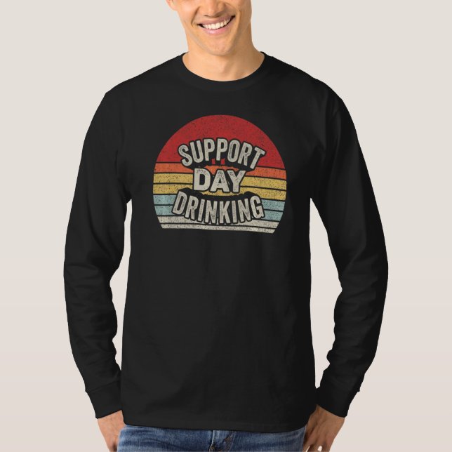 Camiseta Vintage Retro Support Day Álcool Whiskey (Frente)