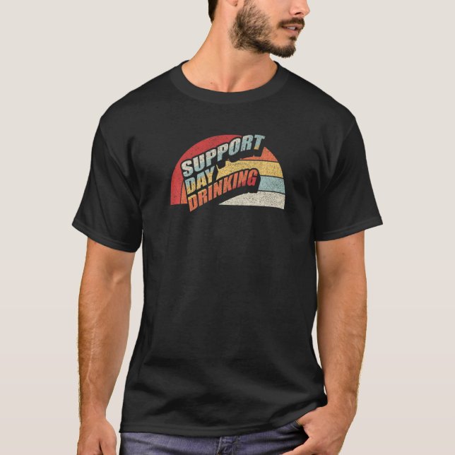 Camiseta Vintage Retro Support Day Álcool Whiskey (Frente)