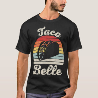 Camiseta Vintage Retro Taco Belle Para Mulheres Homens Engr