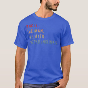 Camiseta Vintage Retro Tio O Homem O Mito O Mal Influente