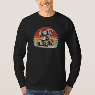 Camiseta Vintage Retro Trinta E Sede aniversário de 30 anos