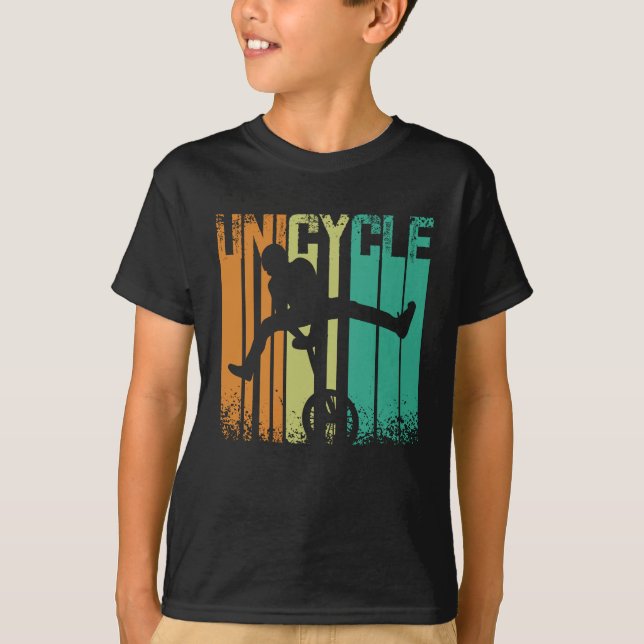 Camiseta Vintage Retro Unicycle (Frente)