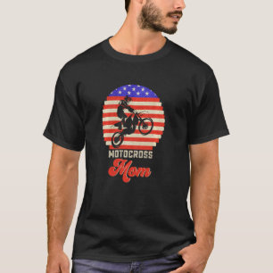 Camiseta Vintage Retro Usa Flag Ortocross Dirt Bike M