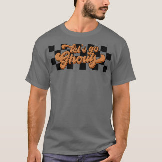 Camiseta Vintage Retro Vamos Go Ghouls Fora do Dia das Brux