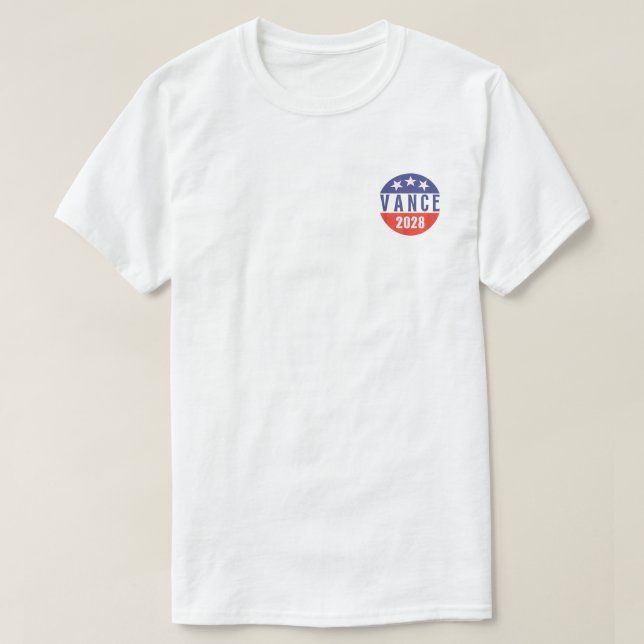 Camiseta Vintage Retro Vance 2028 para Presidente Eleição  (Frente do Design)