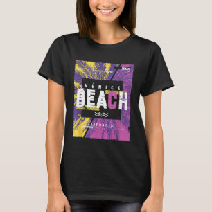Camiseta Vintage Retro Venice Beach CA Sol Surf