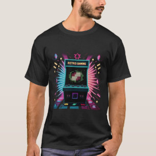 Camiseta Vintage Retro Videos games para jogos Arado de pre